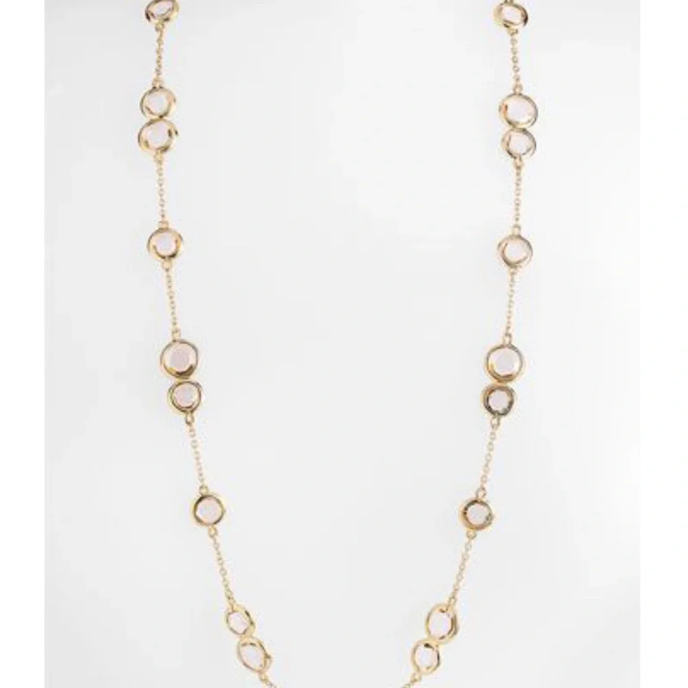 $88 Kate Spade crystal confetti long necklace